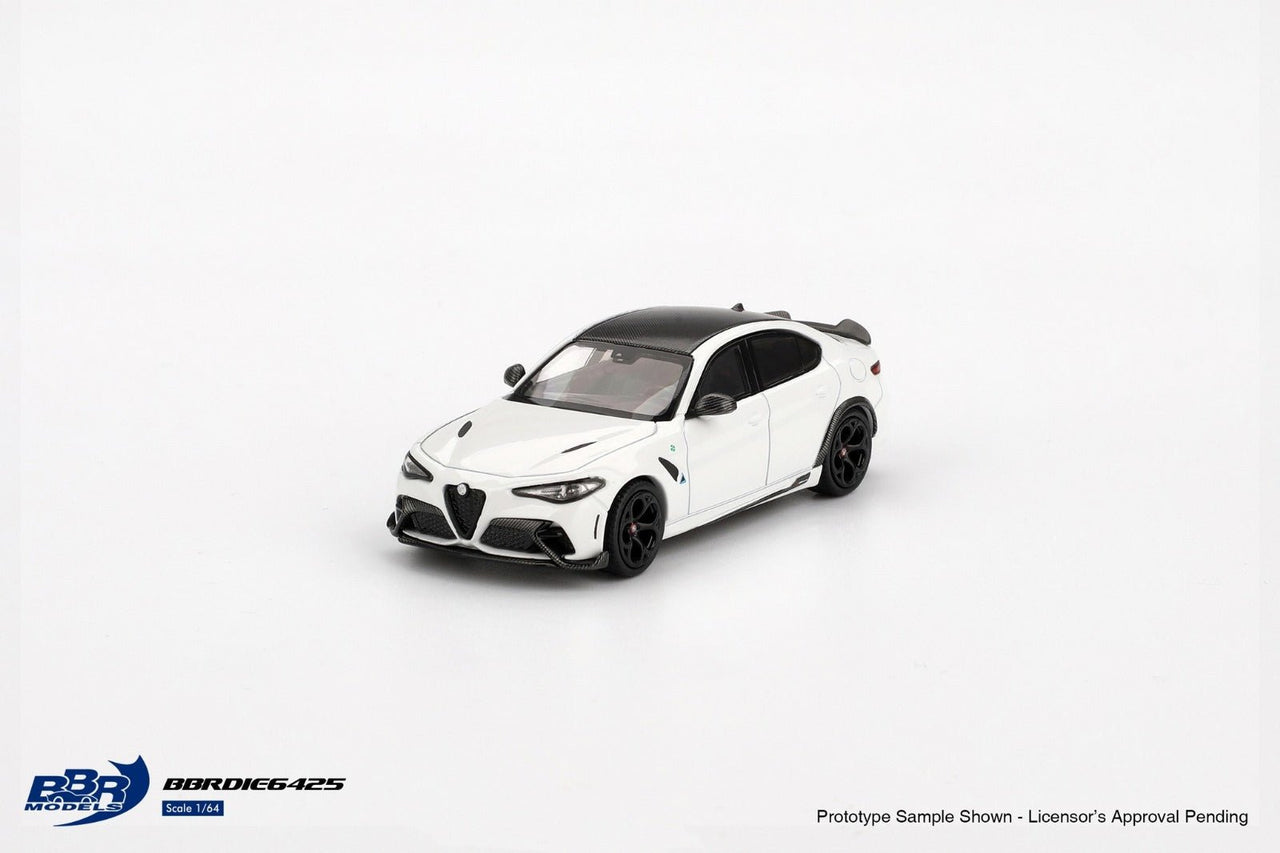 BBR Models 1:64 Alfa Romeo Giulia GTAM White Duckwing
