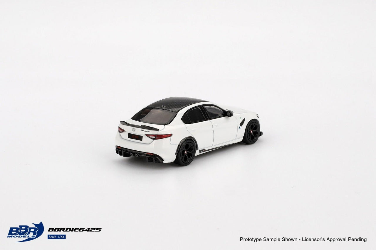 BBR Models 1:64 Alfa Romeo Giulia GTAM White Duckwing
