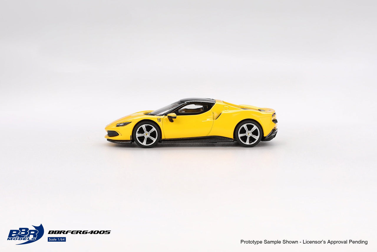 BBR Models 1:64 Ferrari 296 GTB Giallo Modena