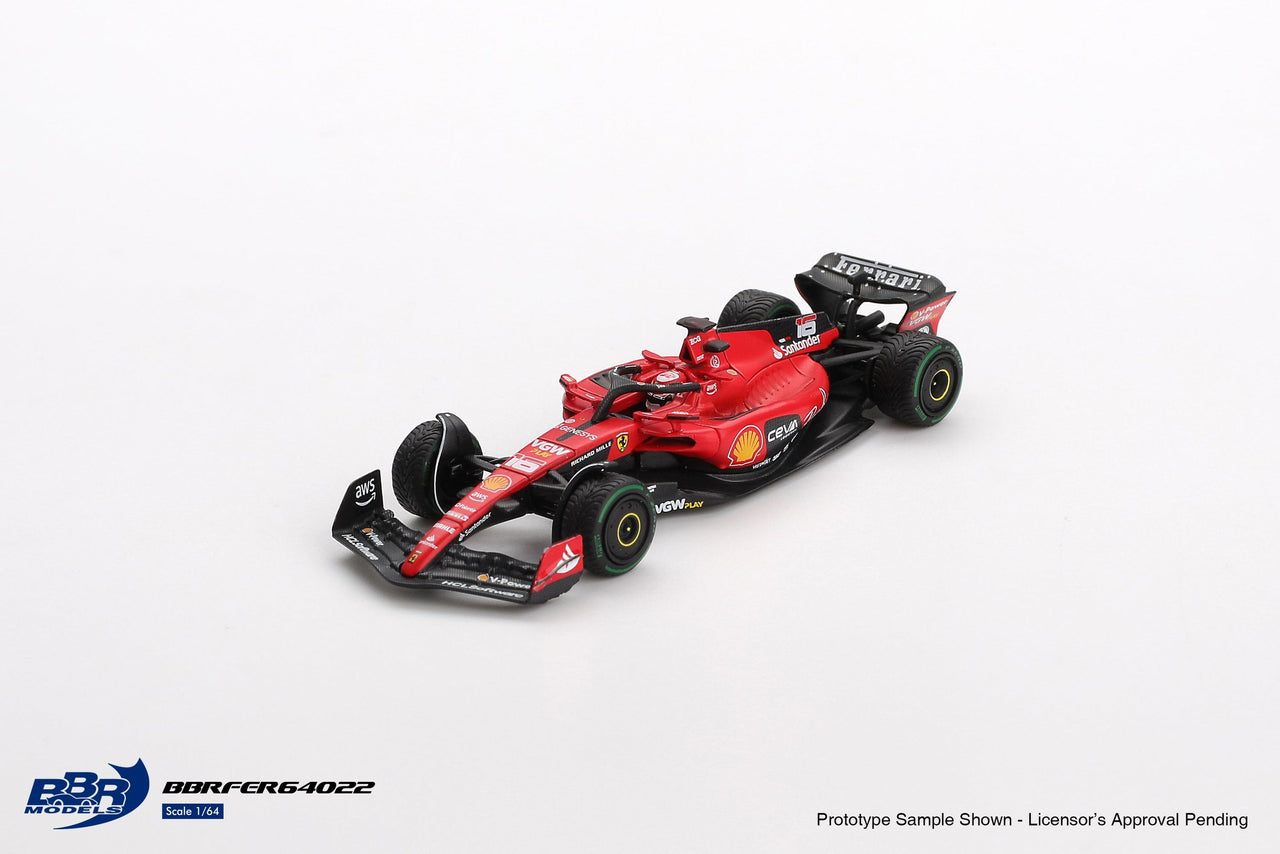 BBR Models 1:64 Ferrari SF23 #16 C. Leclerc 2023 Monaco GP BBRFER64022