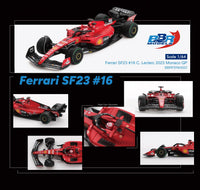 Thumbnail for BBR Models 1:64 Ferrari SF23 #16 C. Leclerc 2023 Monaco GP BBRFER64022