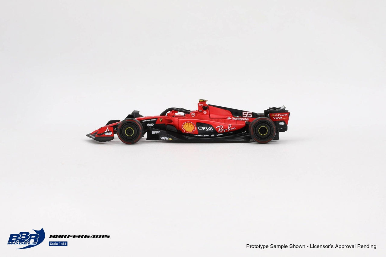 BBR Models 1:64 Ferrari SF23 #55 C. Sainz 2023 Bahrain GP