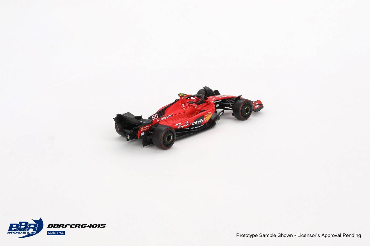 BBR Models 1:64 Ferrari SF23 #55 C. Sainz 2023 Bahrain GP