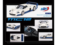 Thumbnail for PRE-ORDER BBR Models 1:64 Maserati MC12 Stradale White BBRDIE6414
