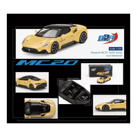 Thumbnail for BBR Models 1:64 Maserati MC20 Giallo Genio BBRDIE6404