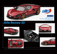 Thumbnail for (PRE-ORDER) BBR Models 1:64 Alfa Romeo 33 Stradale Rosso Villa d'Este BBRDIE6427