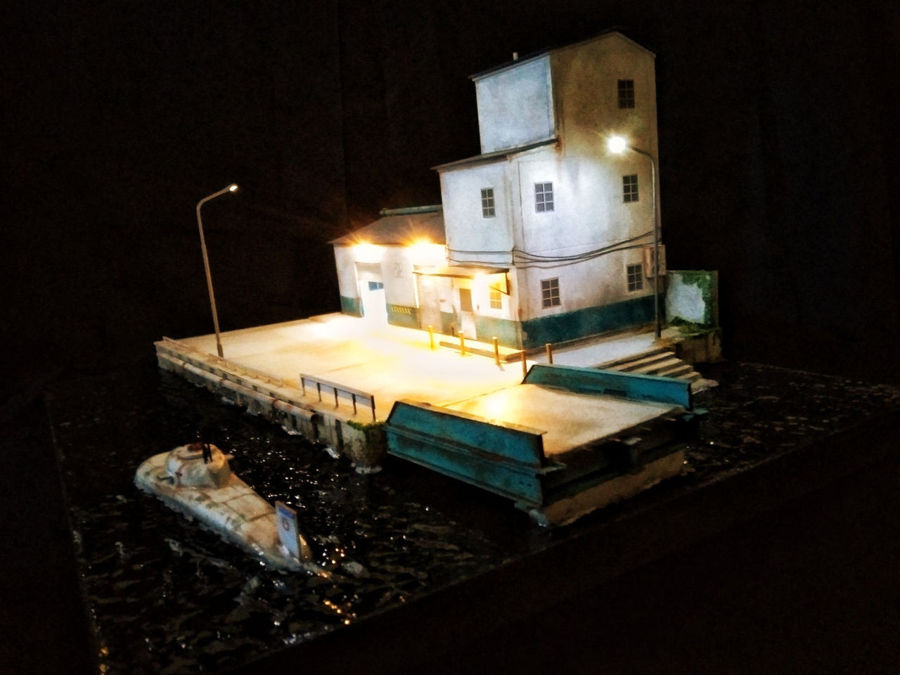 Blue Flag Diorama 2 Part Warehouse & Dock
