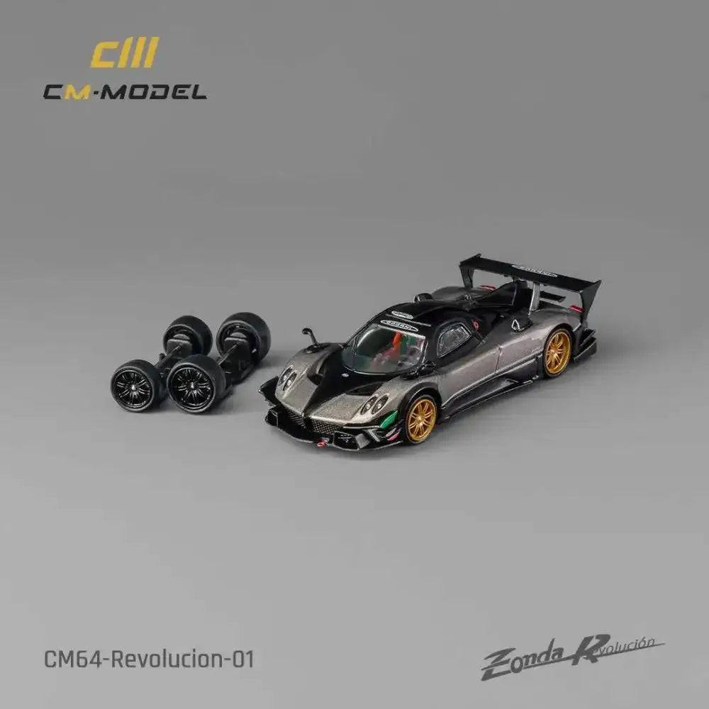 CM-Model 1:64 CM64-Revolution-01 Pagani Zonda R Evolution Track Version W/ Quick Release Wheels