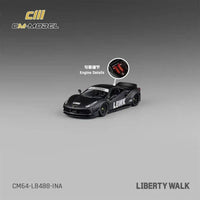 Thumbnail for CM-Model 1:64 LBWK Ferrari 488 Widebody Matte Black Exclusive