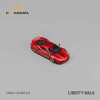 Thumbnail for CM-Model 1:64 LBWK Ferrari 488 Widebody Metallic Red