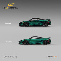 Thumbnail for CM-Model 1:64 Mclaren 765LT Chrome Green Full carbon