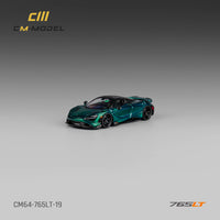 Thumbnail for CM-Model 1:64 Mclaren 765LT Chrome Green Full carbon