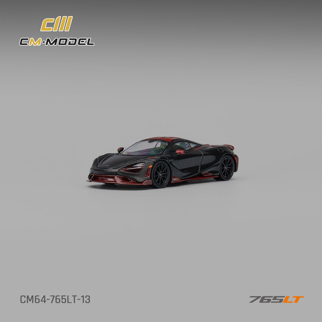 CM-Model 1:64 Mclaren 765LT Full Carbon Red
