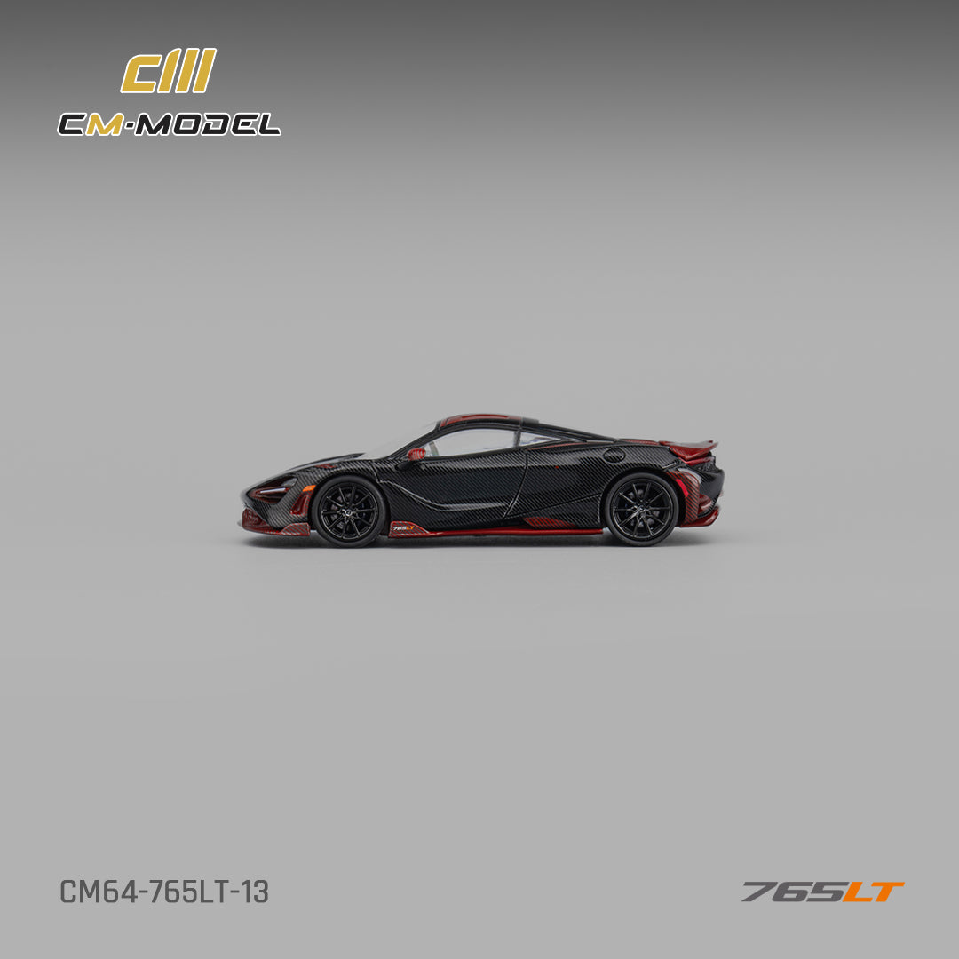 CM-Model 1:64 Mclaren 765LT Full Carbon Red