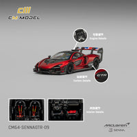Thumbnail for CM Model 1:64 Mclaren Senna GTR Metallic Red