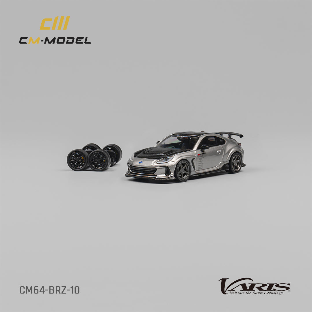 CM-Model 1:64 Subaru BRZ Varis Widebody Metallic gray
