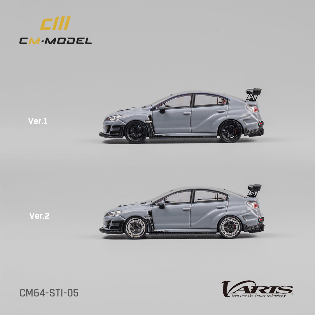 CM-Model 1:64 Subaru STI Varis Widebody 1.0 Gray