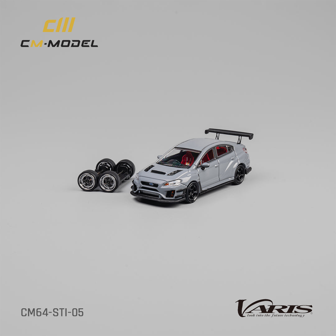 CM-Model 1:64 Subaru STI Varis Widebody 1.0 Gray