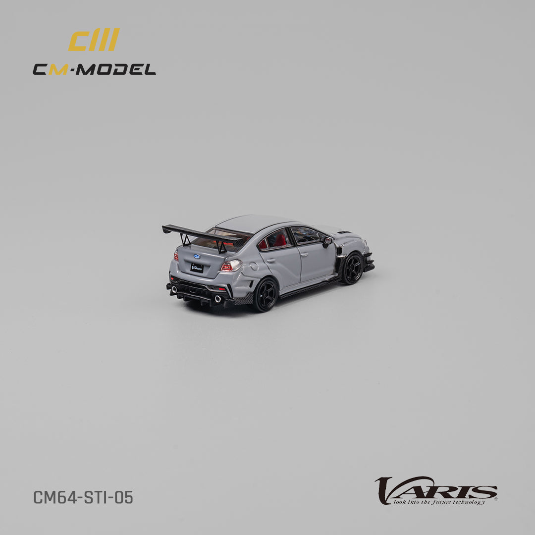 CM-Model 1:64 Subaru STI Varis Widebody 1.0 Gray