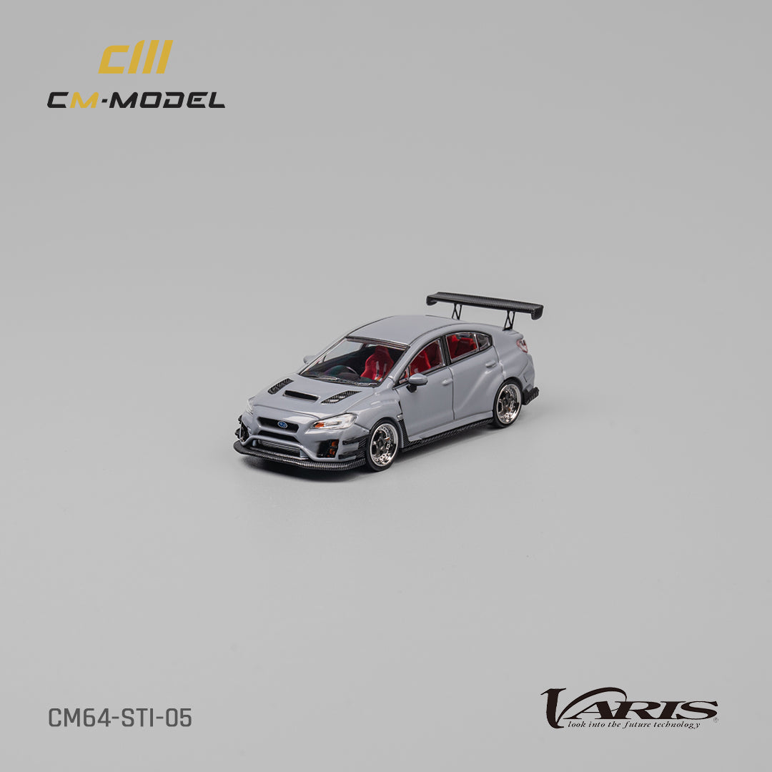 CM-Model 1:64 Subaru STI Varis Widebody 1.0 Gray