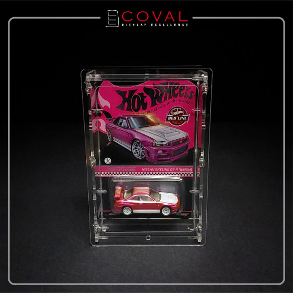 COVAL Acrylic Display Case for Single Carded RLC and Mainline Hot Wheels HRC-101 PACK OF 5