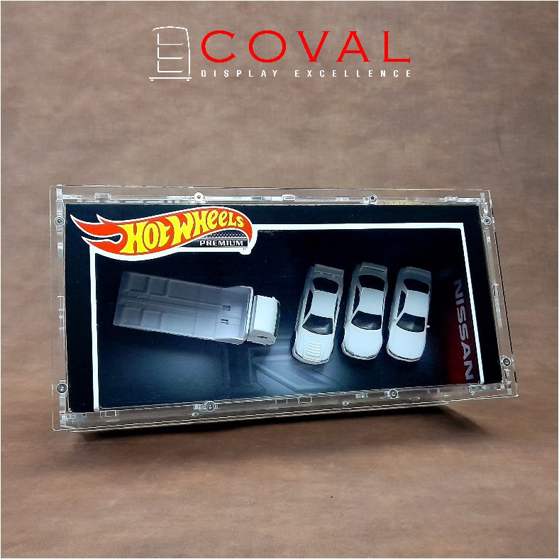 COVAL HBS-101S Acrylic Display Case for Hot Wheels Smaller Premium Diorama Box Set