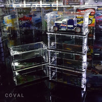 Thumbnail for COVAL SBX-01-6PK Acrylic Display Case for Single Loose 1/64 Cars *Stackable*