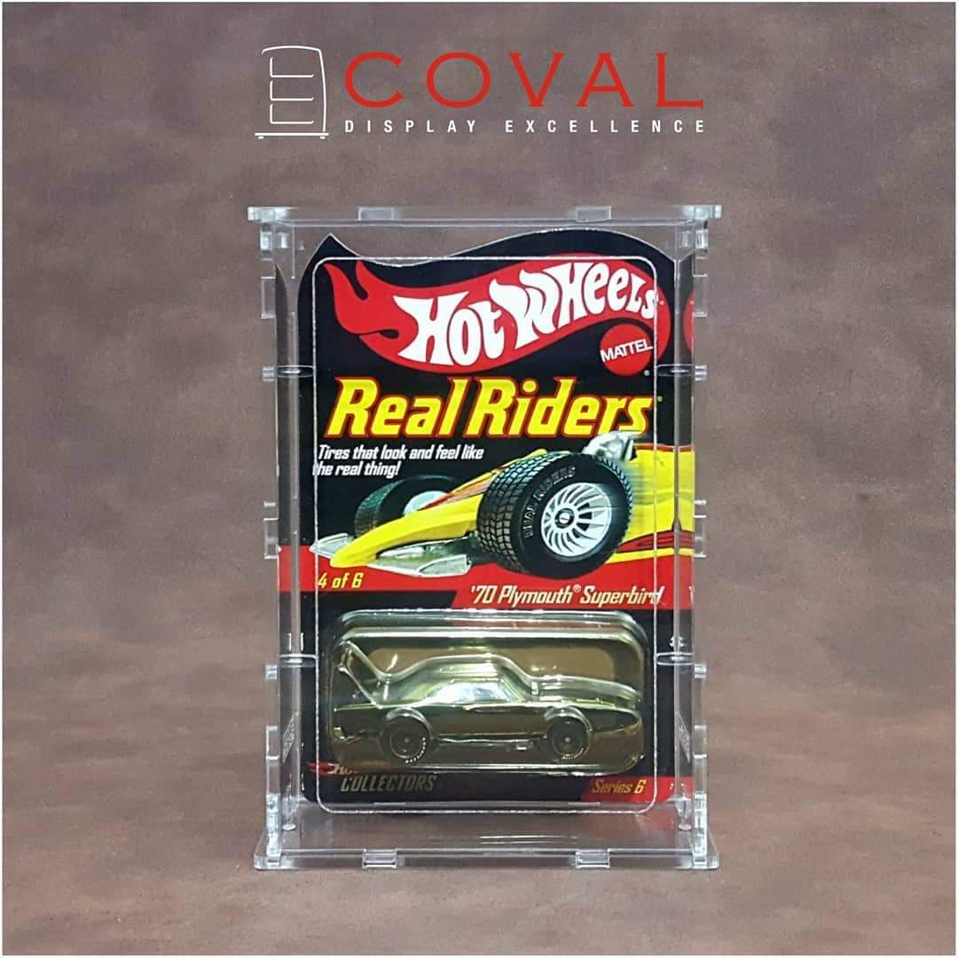 COVAL SRC-101 Acrylic Display Case for 1 x 1 Carded RLC and Mainline Hot Wheels *Stackable *Wallmountable