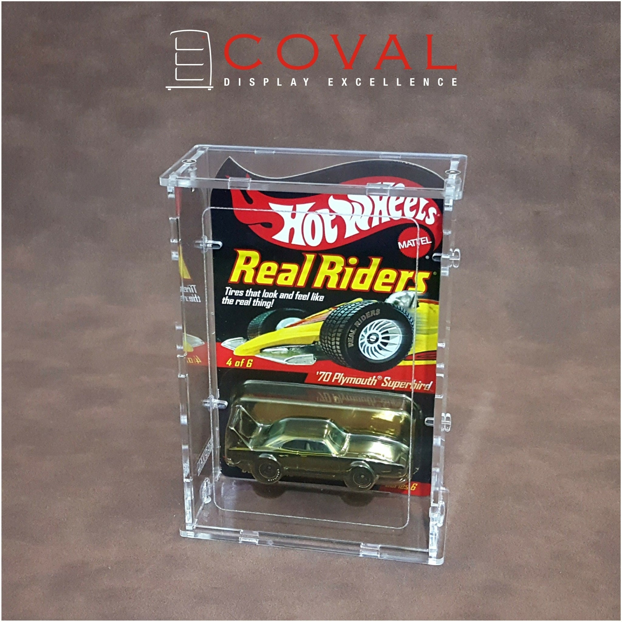 COVAL SRC-101 Acrylic Display Case for 1 x 1 Carded RLC and Mainline H ...