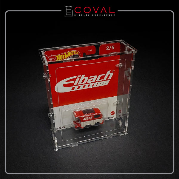 COVAL SWC-101 Acrylic Display Case for Single Wide Premium Carded Hot Wheels *Stackable *Wallmountable