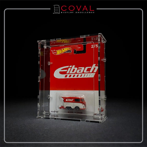 COVAL SWC-101 Acrylic Display Case for Single Wide Premium Carded Hot Wheels *Stackable *Wallmountable