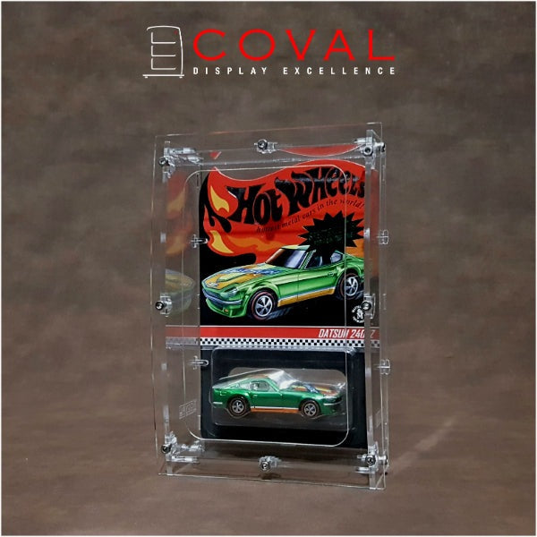 COVAL WRC-101 Acrylic Display Case for Single Mainline Carded Hot Wheels