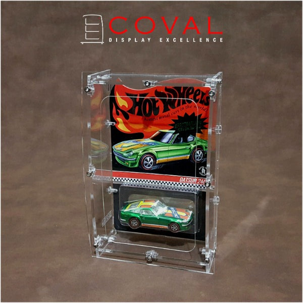 COVAL WRC-101 Acrylic Display Case for Single Mainline Carded Hot Wheels