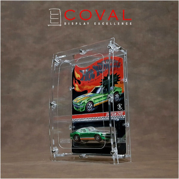 COVAL WRC-101 Acrylic Display Case for Single Mainline Carded Hot Wheels