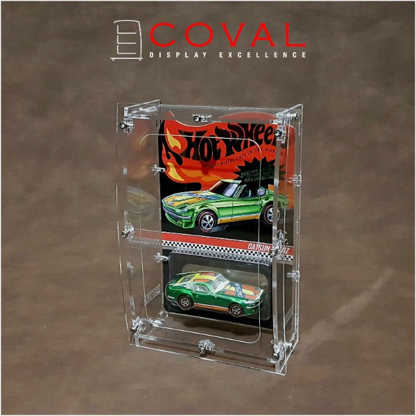 COVAL WRC-101 Acrylic Display Case for Single Mainline Carded Hot Wheels