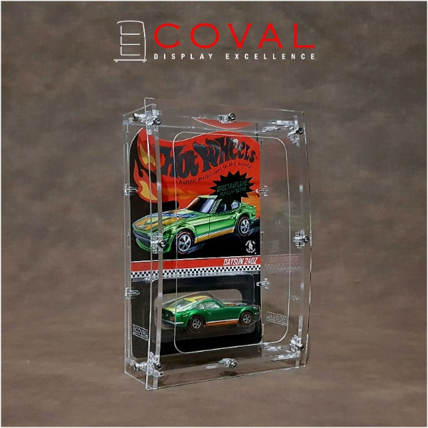 COVAL WRC-101 Acrylic Display Case for Single Mainline Carded Hot Wheels