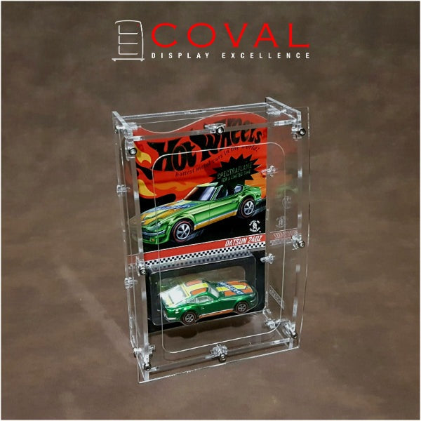 COVAL WRC-101 Acrylic Display Case for Single Mainline Carded Hot Wheels