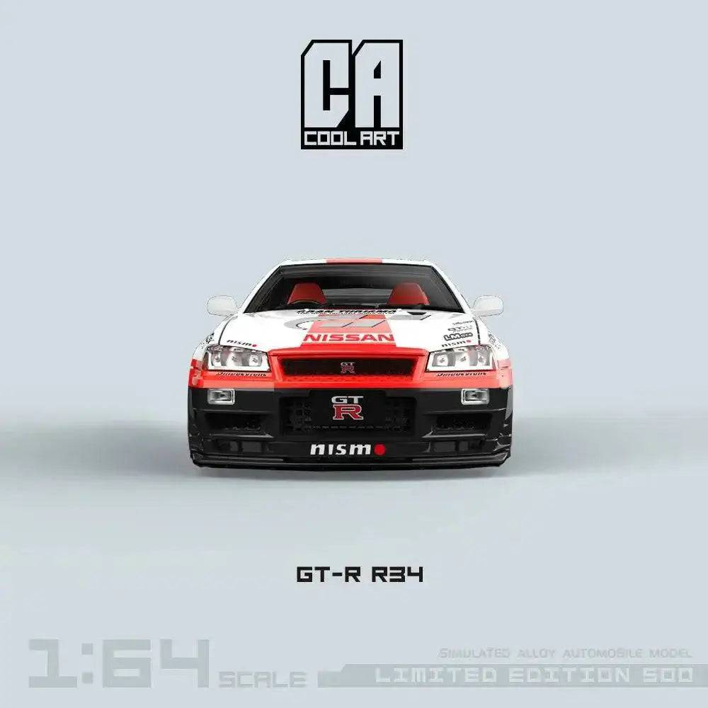 Cool Art 1:64 Nissan Skyline R34 GTR Gran Turismo w/ Container