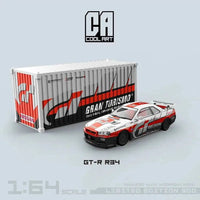 Thumbnail for Cool Art 1:64 Nissan Skyline R34 GTR Gran Turismo w/ Container