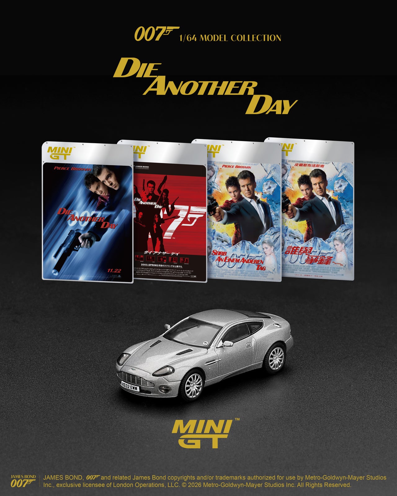 (PRE-ORDER) MINI GT 1:64 Aston Martin V12 Vanquish "Die Another Day" MGT00926-007E