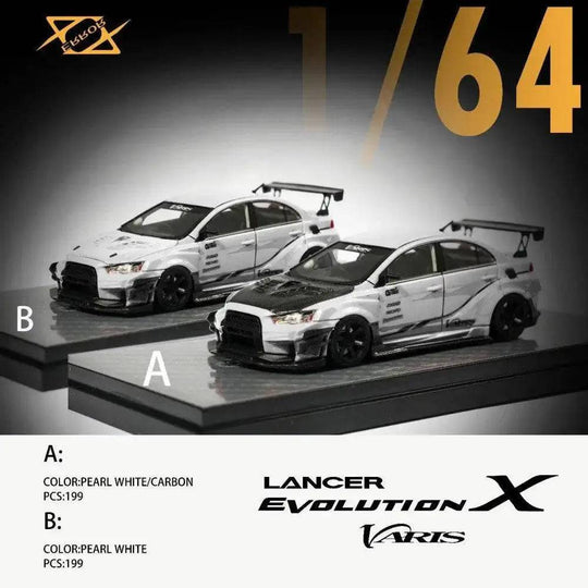 ミニカー 1/64 Error 404 Lancer Evo X Varis (LTD) 404 error 1:64 EVO X Varis 10 generation Resin Diecast Model