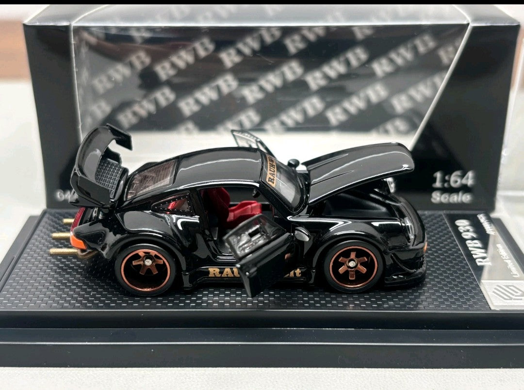 FG 1:64 Porsche RWB 930 Fully Open Black