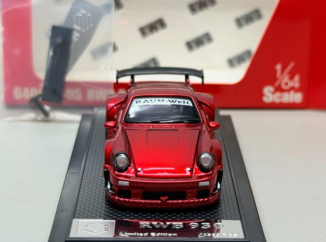 FG 1:64 Porsche RWB 930 Fully Open Metallic Red