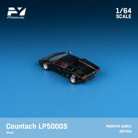 Thumbnail for Finclassically 1:64 Lamborghini Countach Metallic Black