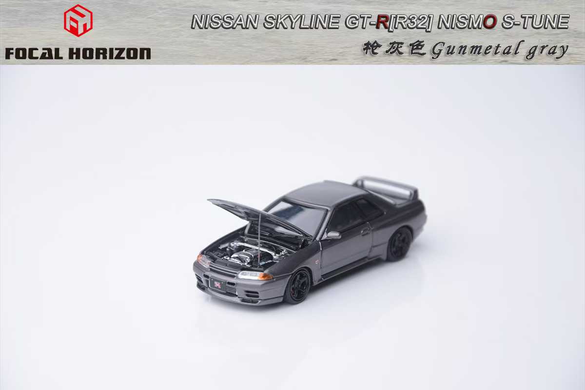 Focal Horizon 1:64 Nissan R32 GTR Nismo S-Tune, Gunmetal Grey