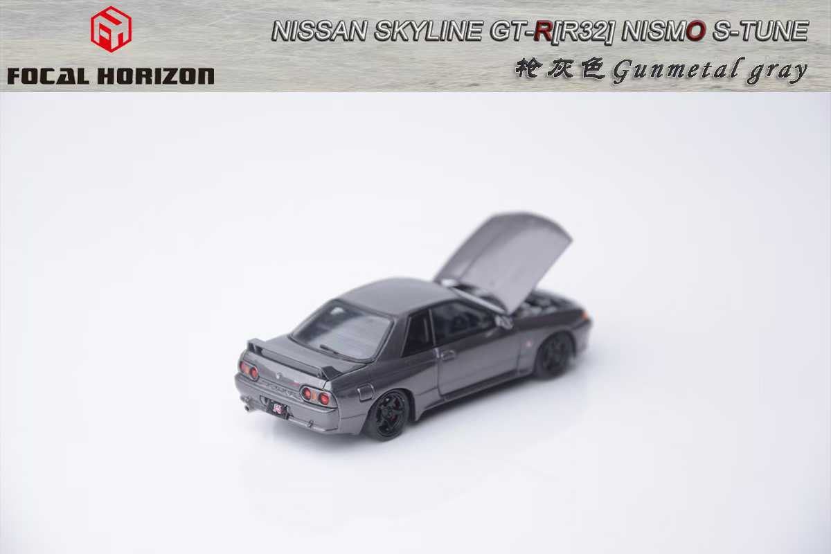 Focal Horizon 1:64 Nissan R32 GTR Nismo S-Tune, Gunmetal Grey