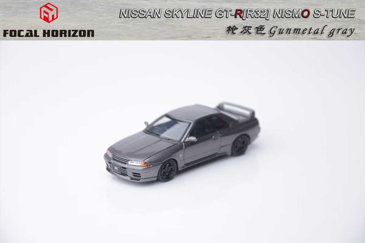 Focal Horizon 1:64 Nissan R32 GTR Nismo S-Tune, Gunmetal Grey