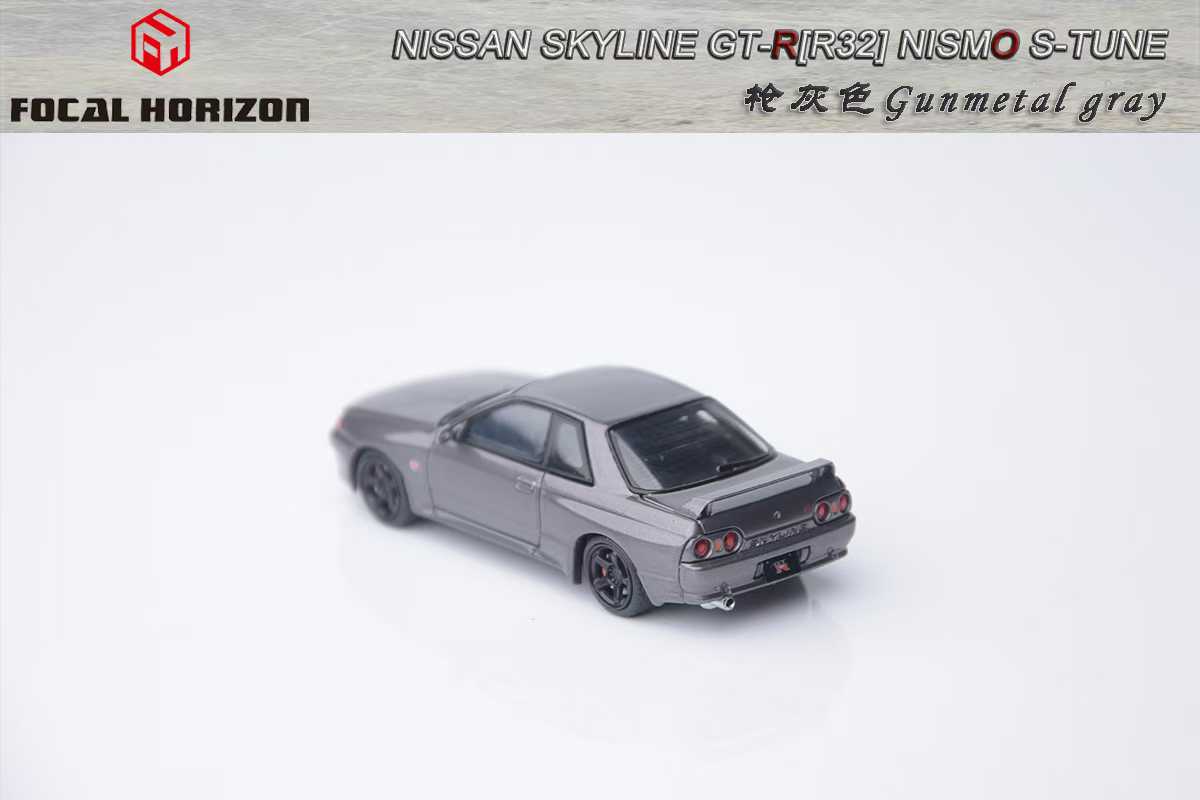 Focal Horizon 1:64 Nissan R32 GTR Nismo S-Tune, Gunmetal Grey