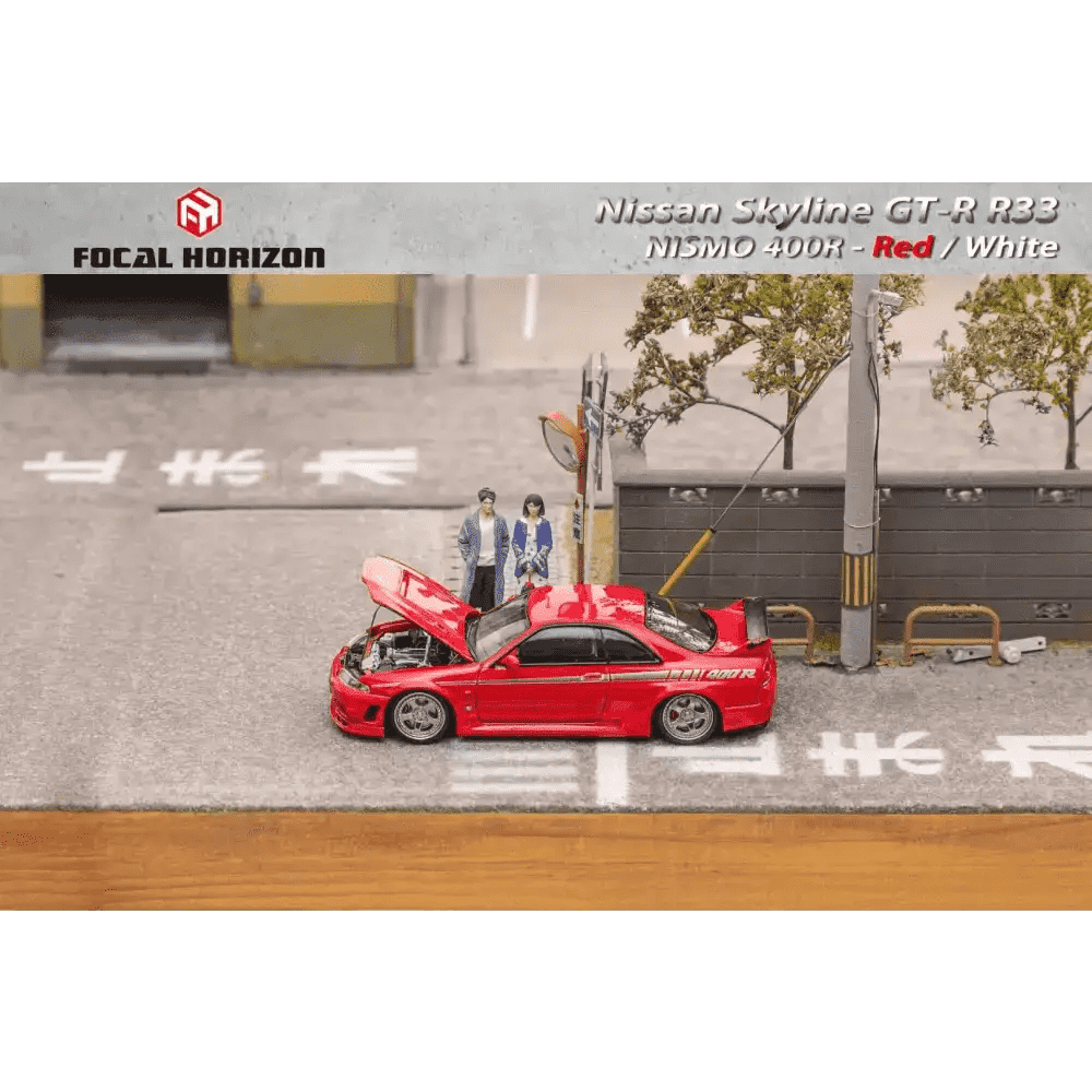 Focal Horizon 1:64 Nissan Skyline R33 400R w/ Opening Hood RED