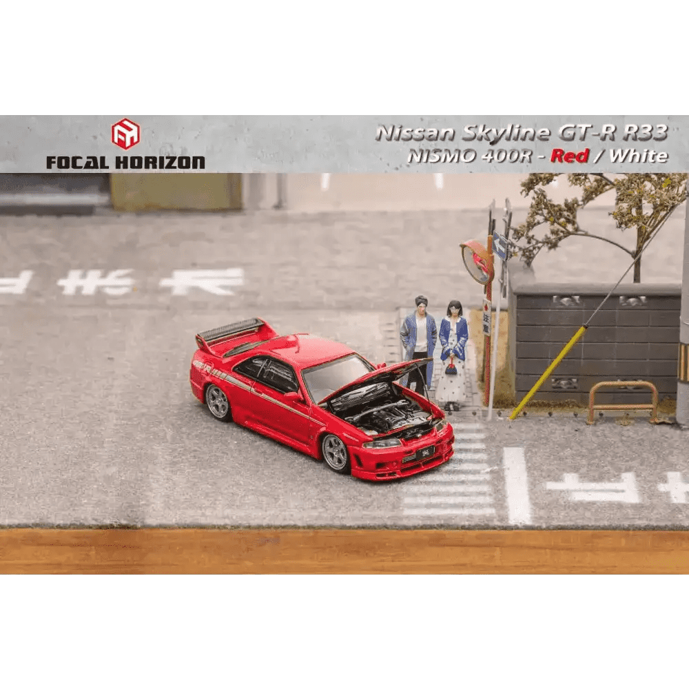 Focal Horizon 1:64 Nissan Skyline R33 400R w/ Opening Hood RED